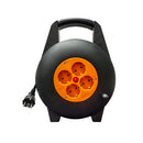 Cabo De Rolo De Extensão Eléctrica Kuiper  | 4 x Schuko | Protecção Sobrecarga | 10M