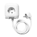 Cubo Branco De Tomadas C/ Extensão Kuiper | 4 x Schuko | 1 x Usb type-A | 1 x Usb type-C |  1.5M
