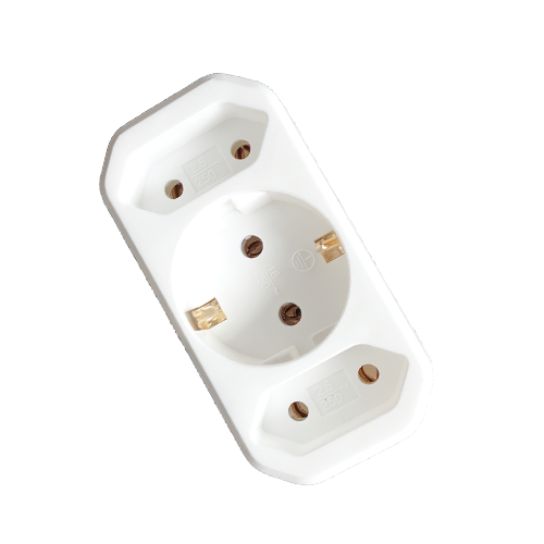 Adaptador Múltiplo KUIPER | 1 x Schuko, 2 x Euro