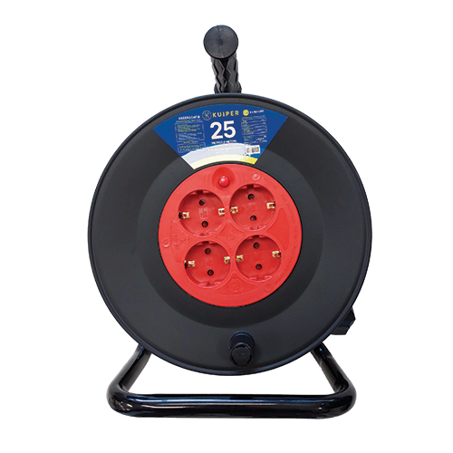 Extension En Rollo Rolo de Extensão Eléctrica Industrial KUIPER | 4 x Schuko | 25M